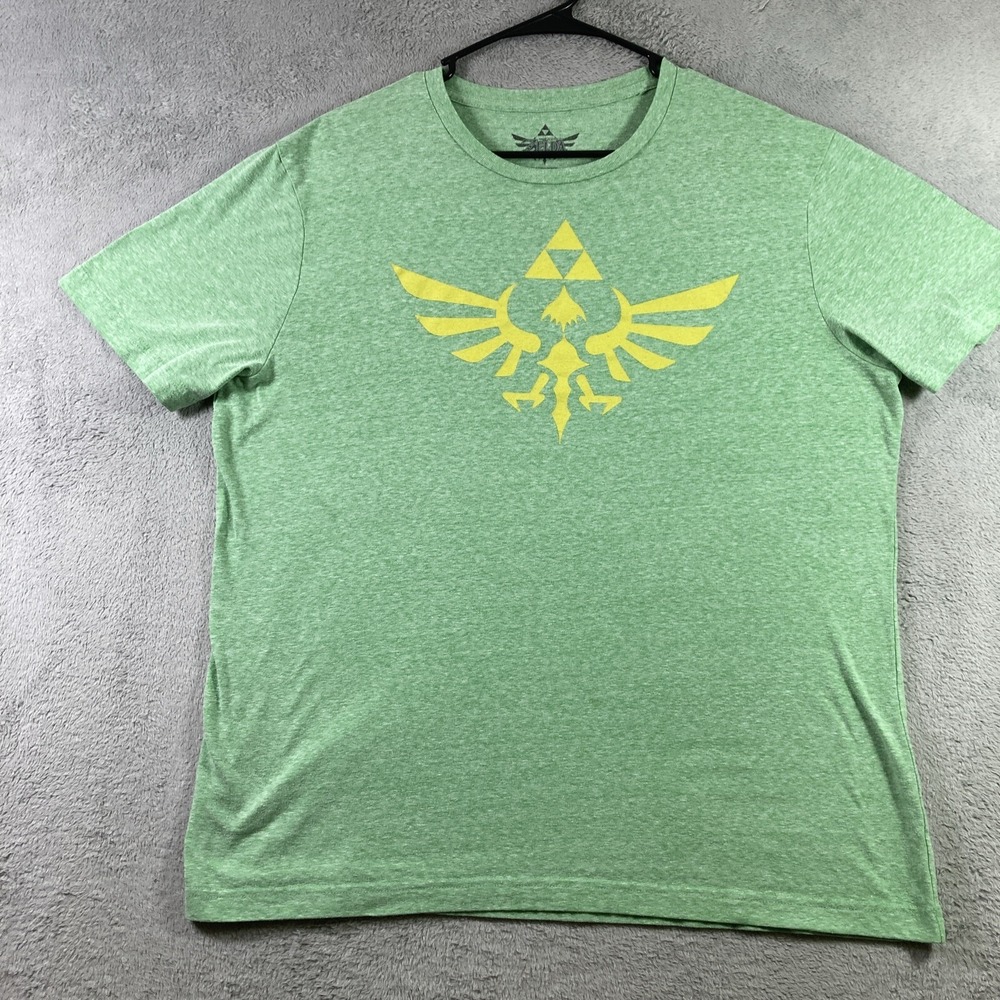 Nintendo Legend of Zelda Skyward Sword Shirt Adult Large Green Graphic Tee SS